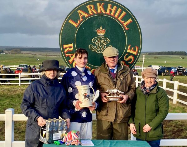 A Jet Of Our Own wins the race at Larkhill Point to Point